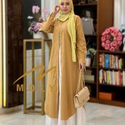 Baju muslim elena long Tunik