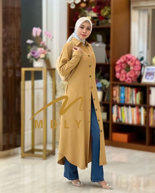 Baju muslim elena long Tunik