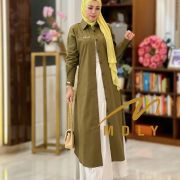 Baju muslim elena long Tunik