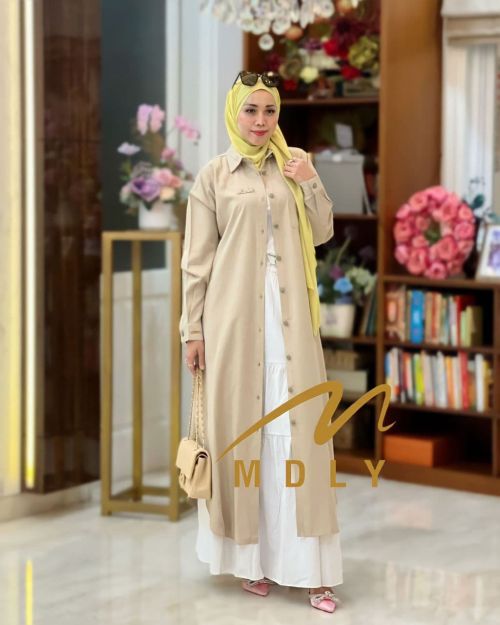 Baju muslim elena long Tunik